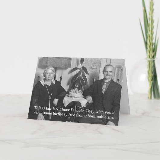 Carte Snarky Photo Birthday Card (Devant)