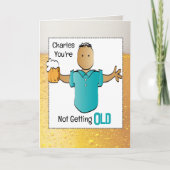 Carte Snarky Sarcastic 60e anniversaire Ethnic Man Carto (Devant)