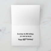 CARTE SNEAKY 60E ANNIVERSAIRE (Intérieur)