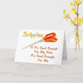 Carte Snippies (Fleur jaune)