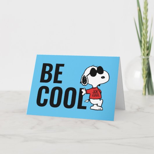 Carte Snoopy "Joe Cool" debout (Devant)