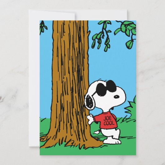 Carte Snoopy "Joe Cool" Standing (Devant)