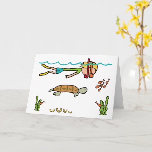 Carte Snorkeling (Fleur jaune)