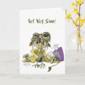 Carte Snot Goblin Get Well Card (Fleur jaune)
