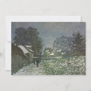 Carte Snow at Argenteuil par Claude Monet