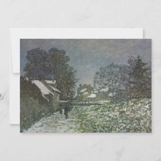 Carte Snow at Argenteuil par Claude Monet (Devant)