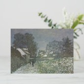 Carte Snow at Argenteuil par Claude Monet (Debout devant)