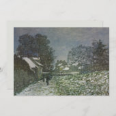 Carte Snow at Argenteuil par Claude Monet (Devant / Derrière)