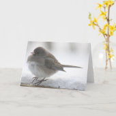 Carte Snow bird (Fleur jaune)