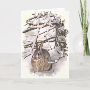 Carte Snow Bunny Mother's Day