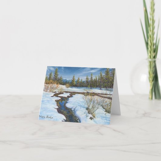Carte "Snow Melt" de Barbara Stanton : Note Card (Devant)
