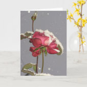 Carte Snow Rose (Fleur jaune)