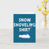 Carte Snow Shoveling Shirt Snow Clearing Funny Winter Sn (Fleur jaune)