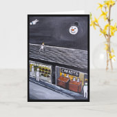 Carte Snow Town Painting by Alfred Fox (Fleur jaune)