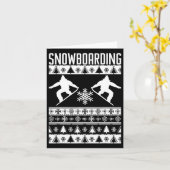 Carte Snowboard (Fleur jaune)