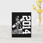 Carte Snowboard 11e anniversaire Snowboard 2014 Snowboar (Fleur jaune)