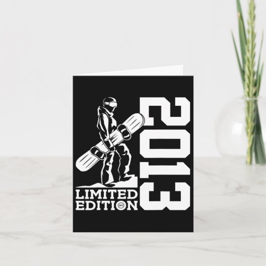 Carte Snowboard 12e anniversaire Snowboard 2013 Snowboar (Devant)