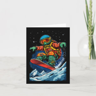 Carte Snowboard Animaux - Tortue Sur Un Snowboard Snowbo