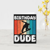 Carte Snowboard Anniversaire Dude Funny Snowboarder Boy (Fleur jaune)