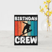 Carte Snowboard Anniversaire Équipage Snowboard Enfants  (Fleur jaune)