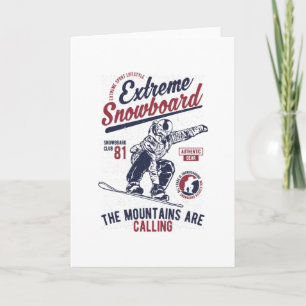 Carte Snowboard extrême