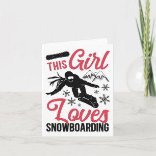 Carte Snowboard girl