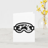 Carte Snowboard Goggets Mountain Snowboard (Fleur jaune)
