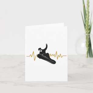 Carte Snowboard Heartbeat Ekg Snowboard