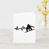 Carte Snowboard Heartbeat Snowboard (Fleur jaune)