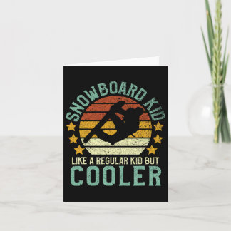 Carte Snowboard Kids Drôle Vintage Snowboard Saying G