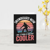 Carte Snowboard Maman Cool Mère Snowboard 1 (Fleur jaune)