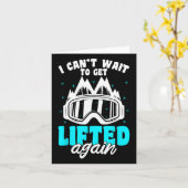 Carte Snowboard Mountains Gear Hiver Ski Slope Snowbo (Fleur jaune)