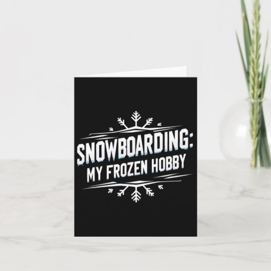 Carte Snowboard My Froid Hob (Devant)