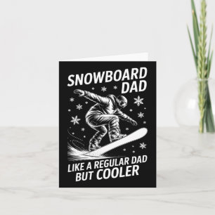 Carte Snowboard Papa Funny Snowboardeur