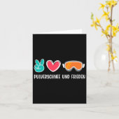 Carte Snowboard Poudre Neige Et Paix Drôle Snowboard (Fleur jaune)