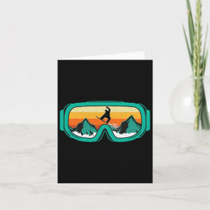 Carte Snowboard - Retro Goggings Wintersports Lover Snow