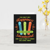 Carte Snowboard Ski Amusant Snowboard Snowboard Gi (Fleur jaune)