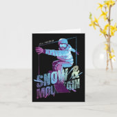 Carte Snowboard Snowboard (Fleur jaune)