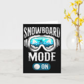 Carte Snowboard Snowboard Chaussures Vintages (Fleur jaune)