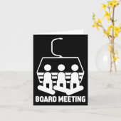Carte Snowboard Snowboard Funny Snowboard (Fleur jaune)