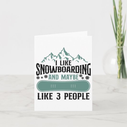 Carte Snowboard Snowboard Mountain (Devant)