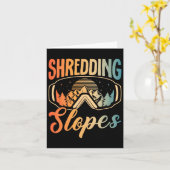 Carte Snowboard Snowboard Outfit Shredresse Pistes Sno (Fleur jaune)