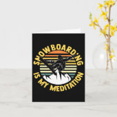 Carte Snowboard Snowboard Snowboard 2 (Fleur jaune)