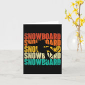 Carte Snowboard - Snowboard Snowboard Downhill Inst (Fleur jaune)