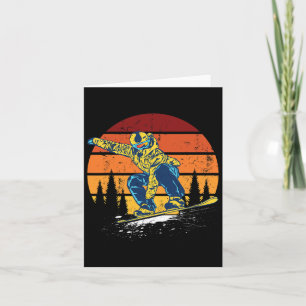Carte Snowboard Snowboard Snowboard Hiver Vintage