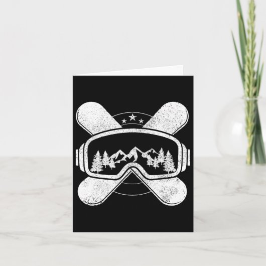 Carte Snowboard - Sports d'hiver Snowboard Cadeau (Devant)