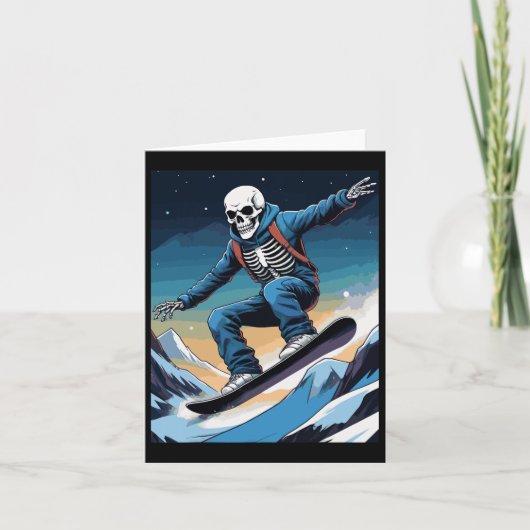 Carte Snowboard Streetwear Snowboard Skull Snowboard (Devant)