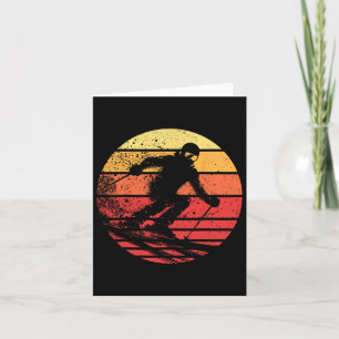Carte Snowboard Sunset Sports d'hiver Skier Snowboard