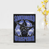 Carte Snowboard Whisperer Rock Et Roll Style Angle Aile (Fleur jaune)