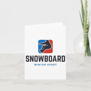 Carte Snowboard Winter Sport Freestyle
